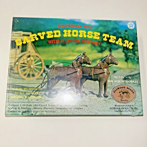 Carved Horse Team with Harness Assembly No.5020